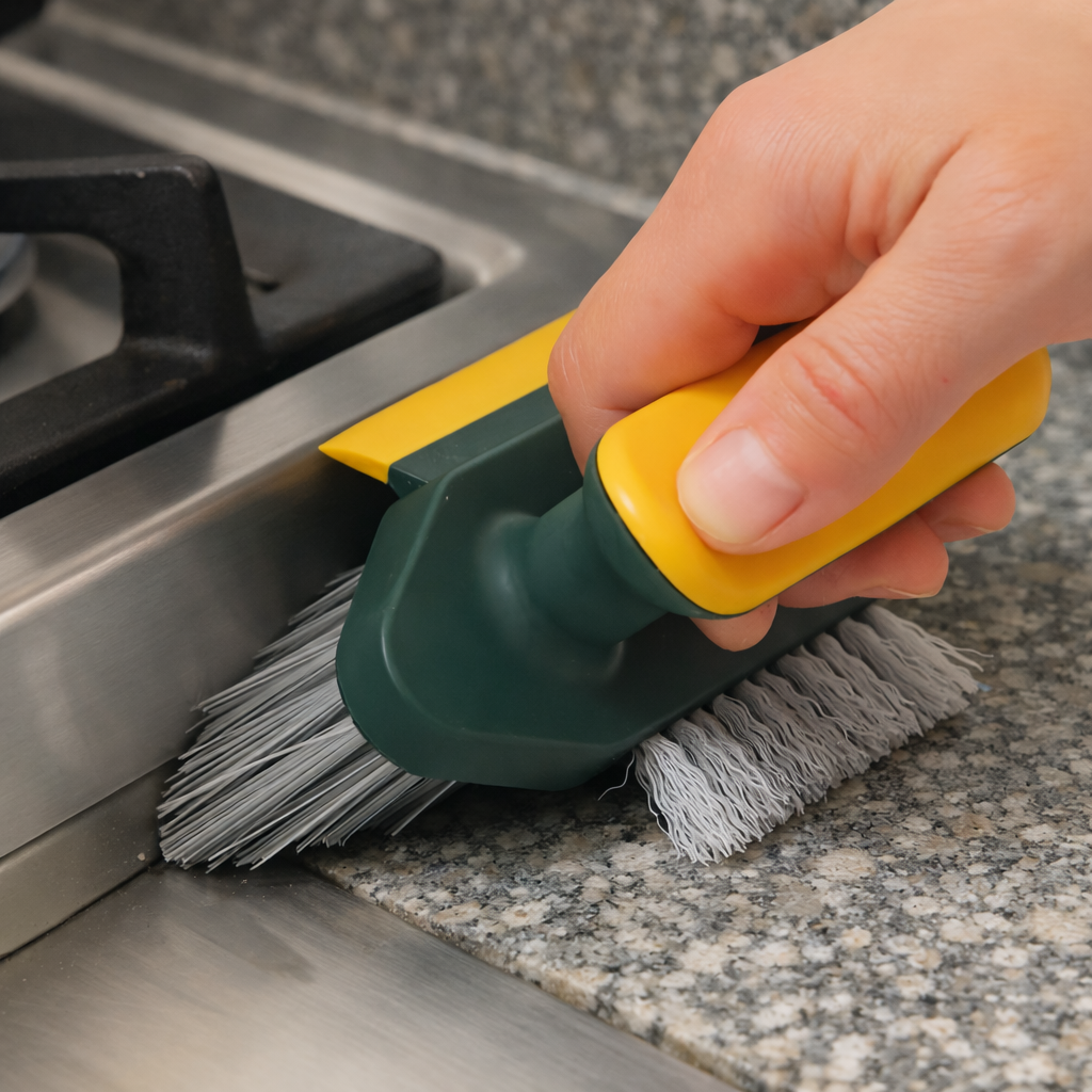 3-in-1 Crevice Cleaning Brush with Squeegee