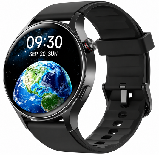 Women Smart Watch: 1.3" AMOLED Call Answer, Heart Rate/SpO₂, 3ATM Waterproof, Sleep Tracker