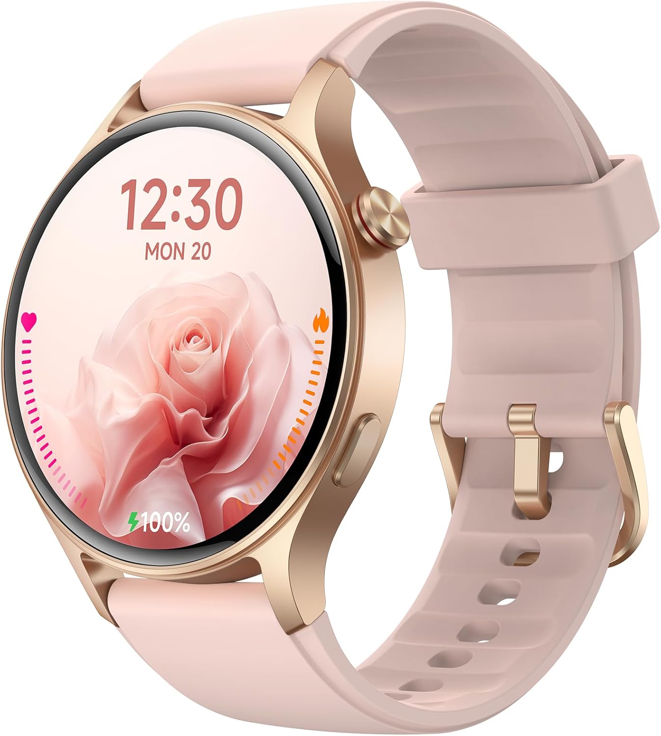 Women Smart Watch: 1.3" AMOLED Call Answer, Heart Rate/SpO₂, 3ATM Waterproof, Sleep Tracker